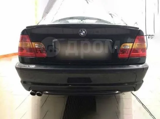 картинка Диффузор под 1 трубу для бампера M-Tech 2 для BMW E46 магазин  StreetTuning 