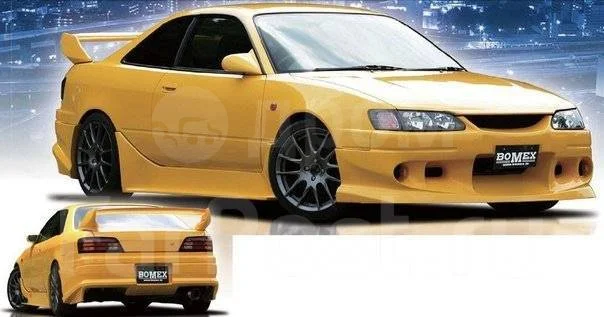 картинка Комплект порогов" Bomex 2 "на Toyota Levin, Truenо AE111, ae110 магазин  StreetTuning 