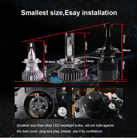 картинка Светодиодные лампы Sanvi - H4 6000к, комплект 2 шт магазин  StreetTuning 