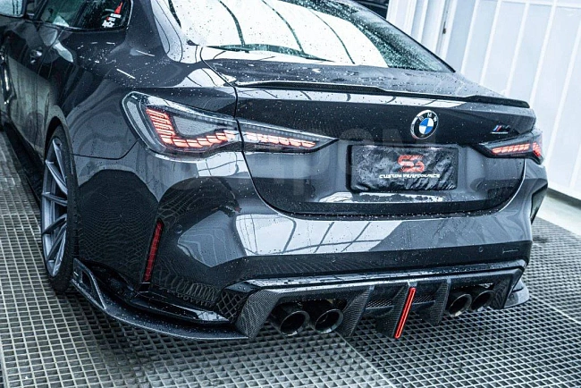 картинка Задний диффузор v2 BMW G80 G82 G83 M3 M4 магазин  StreetTuning 