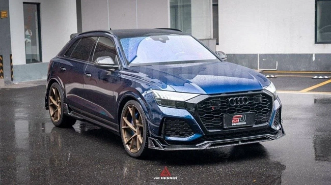 картинка Канарды на передний бампер для Audi RSQ8 2021 магазин  StreetTuning 