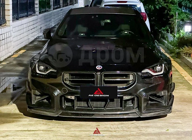 картинка Сплиттер средний (губа) на передний бампер для BMW M2 и M2C G87 магазин  StreetTuning 
