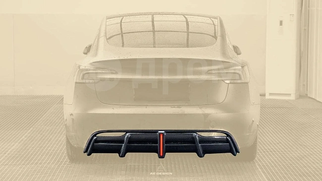 картинка Диффузор на задний бампер для Tesla Model 3 магазин  StreetTuning 