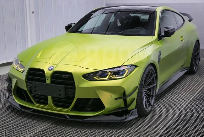 картинка Сплиттер (губа) на передний бампер для BMW G80 G82 G83 M3 M4 магазин  StreetTuning 