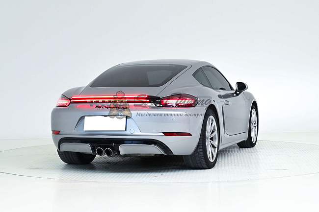 картинка Задний диффузор Spyder в сборе для Porsche 718 Boxster (982) 2017+ магазин  StreetTuning 