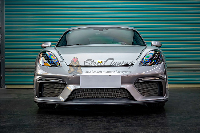 картинка Боковые воздухозаборники GT4 в сборе для Porsche 718 Boxster (982) 2017+ магазин  StreetTuning 