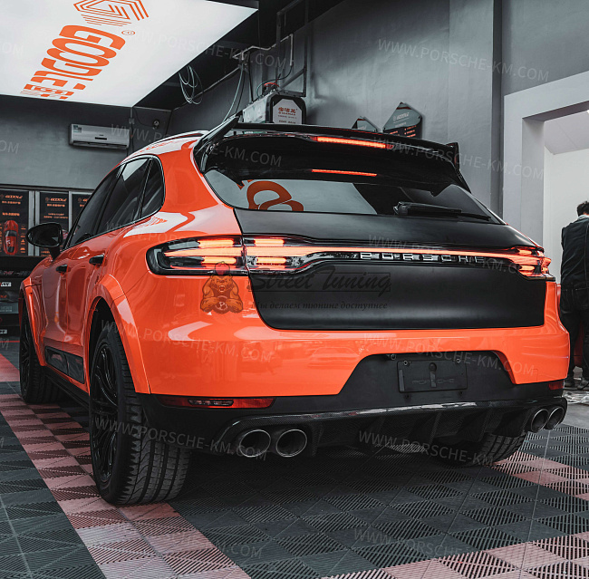картинка Передний сплиттер TKT для Porsche Macan 95B.1/95B.2 (2014–2021) магазин  StreetTuning 