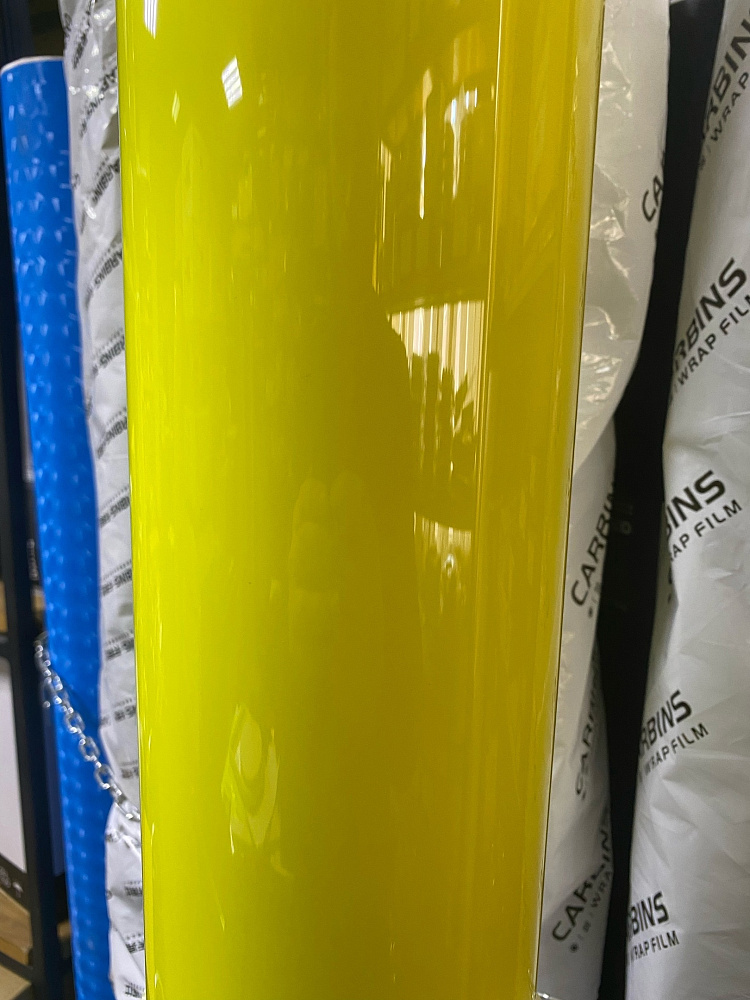 картинка Пленка виниловая желтый глянец - Carbins Gloss Lemon Yellow, рулон 18м от магазина  StreetTuning