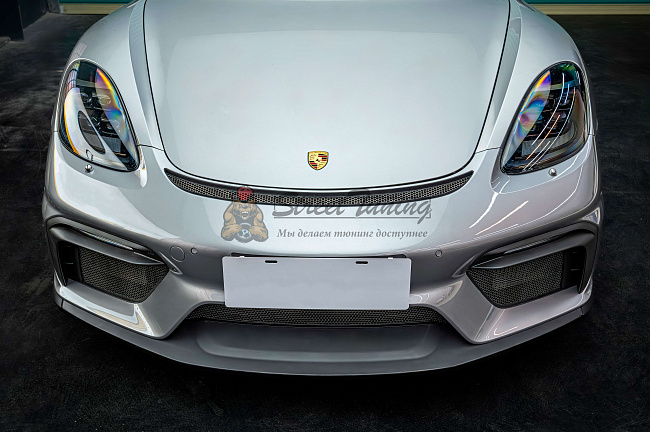 картинка Боковые воздухозаборники GT4 в сборе для Porsche 718 Boxster (982) 2017+ магазин  StreetTuning 