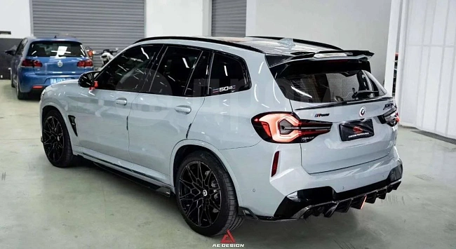 картинка Задний диффузор v2 для BMW X3M X3MC F97 магазин  StreetTuning 