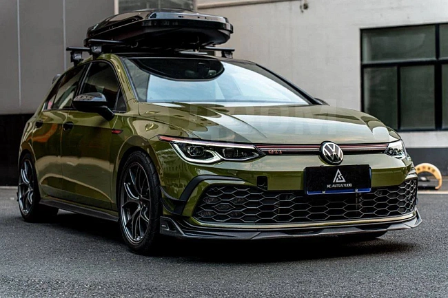 картинка Сплиттер (губа) на передний бампер для Volkswagen GTI MK8 и R-line магазин  StreetTuning 