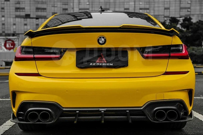 картинка Диффузор на задний бампер для BMW G20 330i M340i 2018-2022 магазин  StreetTuning 