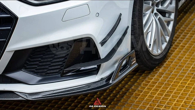 картинка Канарды на передний бампер для Audi S7 и A7 S Line и A7 C8 магазин  StreetTuning 