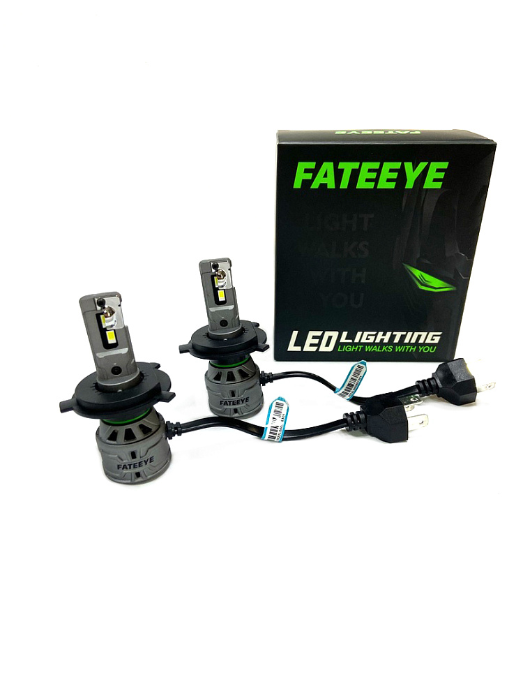 картинка Автомобильные светодиодные лампы FATEEYE F4 Led - H4 6500к, ближний-дальний, комплект 2 шт от магазина  StreetTuning