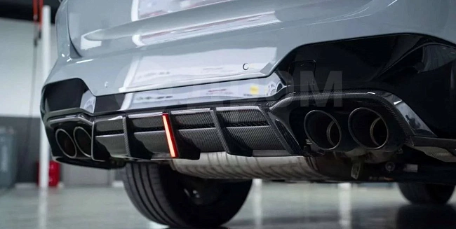 картинка Задний диффузор v2 для BMW X3M X3MC F97 магазин  StreetTuning 