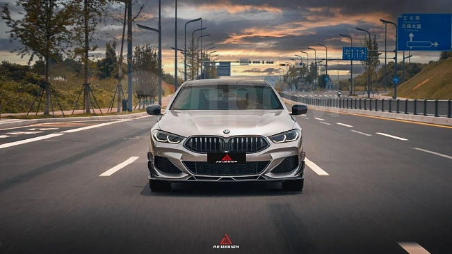 картинка Сплиттер (губа) на передний бампер для BMW 8 Series магазин  StreetTuning 