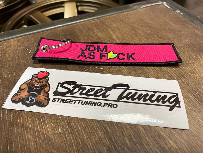картинка Брелок для Ключей JDM AS F*K- тканевый магазин  StreetTuning 