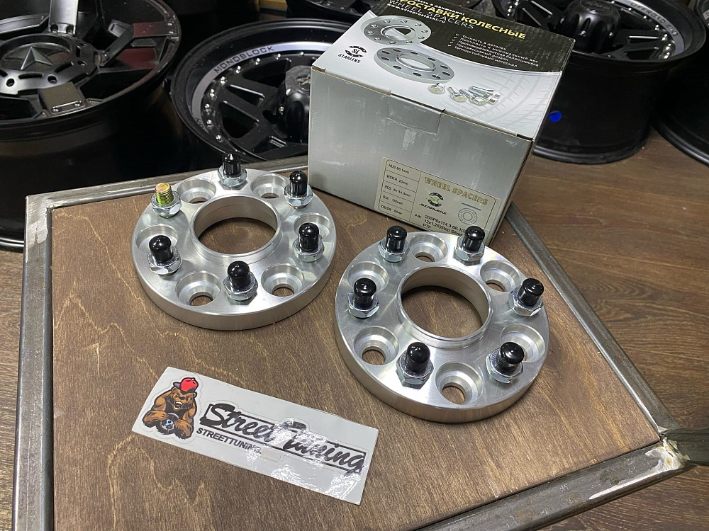 картинка Проставка Starleks 20 мм 6x114.3 12x1.25 цо 66.1 Silver от магазина  StreetTuning
