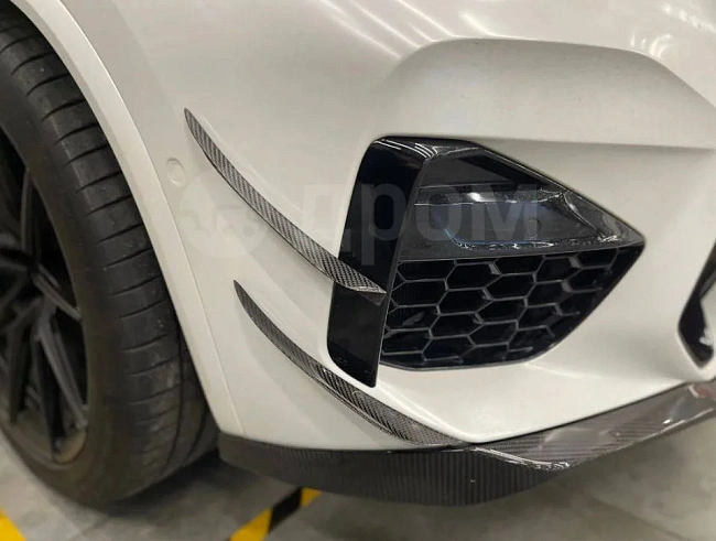 картинка Канарды на передний бампер V2 для BMW X3M/C X4M/C F97 F98 2019-2021 магазин  StreetTuning 