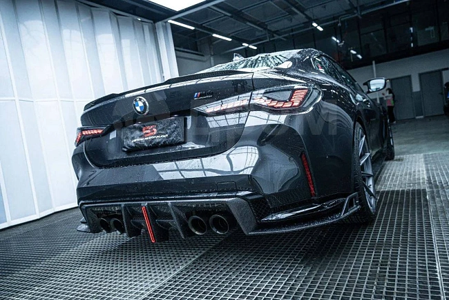 картинка Задний диффузор v2 BMW G80 G82 G83 M3 M4 магазин  StreetTuning 