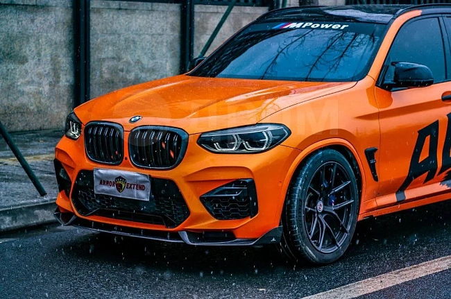 картинка Сплиттер (губа) AE Design для BMW X3M X4M/C F97 F98 2019-2021 карбон магазин  StreetTuning 