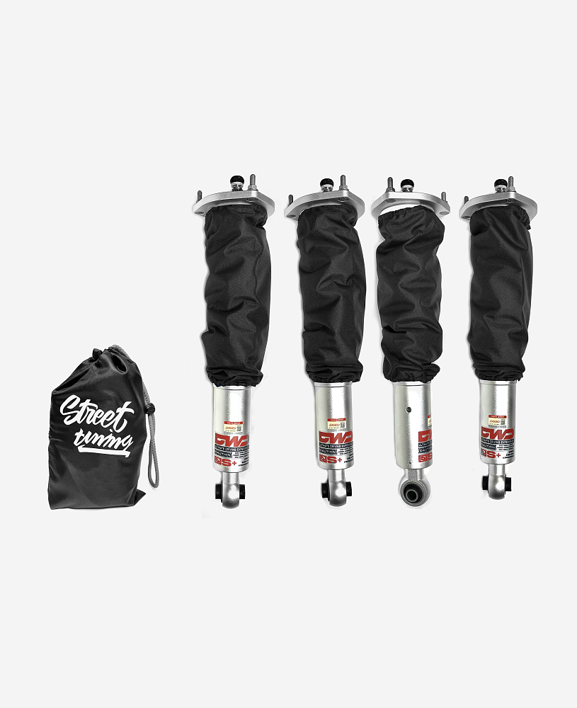 картинка Чехлы для (стоек, койловеров) Full tup Coilover Strettuning черные от магазина  StreetTuning
