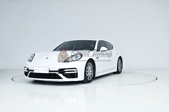 картинка Передний бампер в сборе, в стиле GTS, с ДХО для Porsche Panamera 2010–2013 годов (970.1) магазин  StreetTuning 